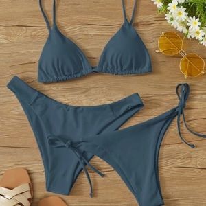 3 pack side tie bikini swim suit